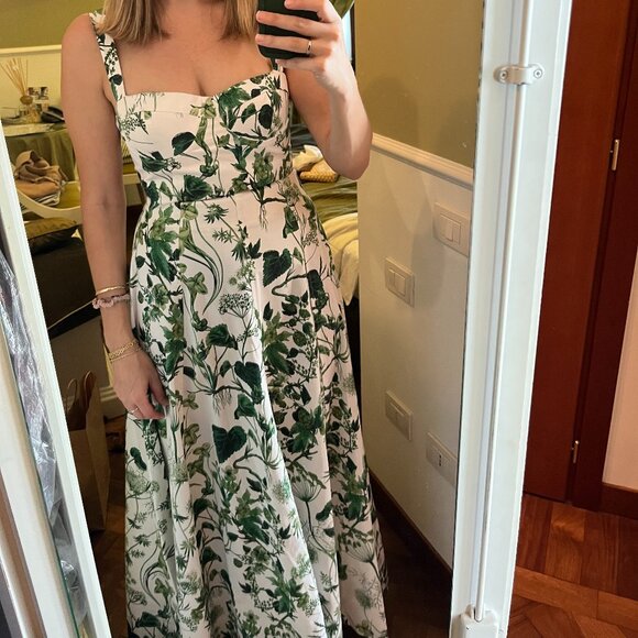 Cara Cara Green Full Maxi Skirt - Picture 1 of 3